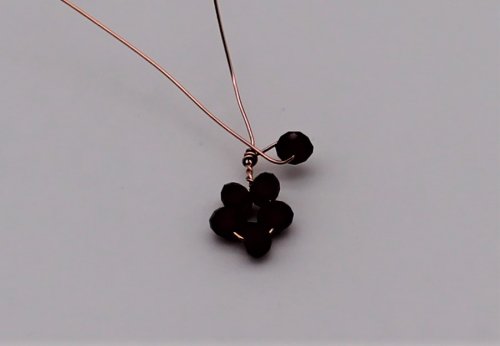 Abby Hook's Jasmine Pendant - Form a bud, Contemporary Wire Jewelry, Coiling, Coiling Wire, Wire Coiling, Loops, Wire Loop, Wrapped Wire Loop, string on a rondelle